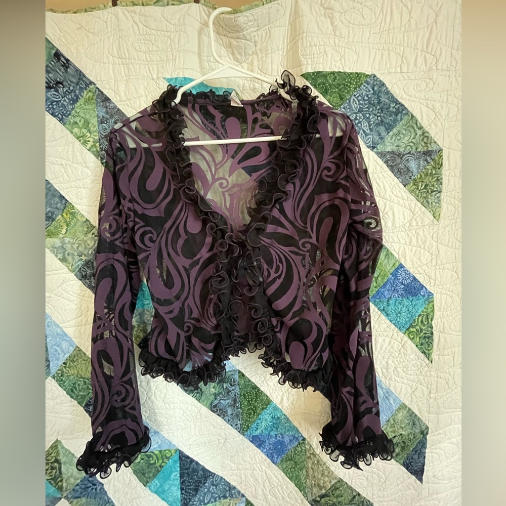 VINTAGE PURPLE/BLACK TOP